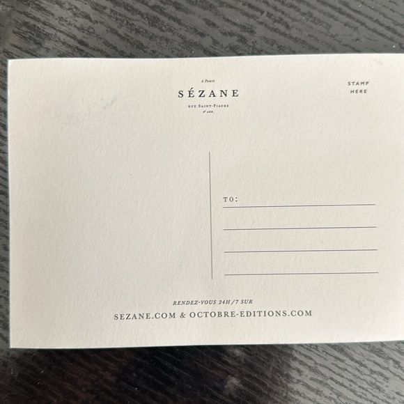 Sezanne postcard with love from Paris. - Picture 2 of 2